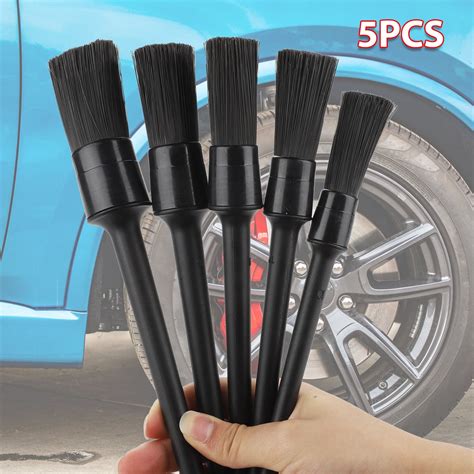 EEEkit Auto Detailing Brush Set (5) Best Car Detailing Brush Kit - Lug Nut/Leather/Wheel ...