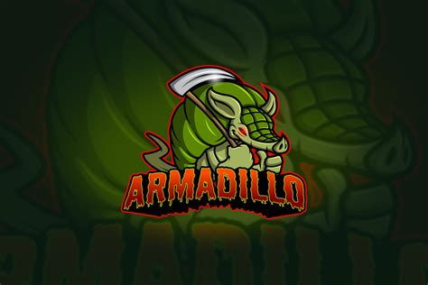 Armadillo - Mascot & Esport Logo | Branding & Logo Templates ~ Creative Market