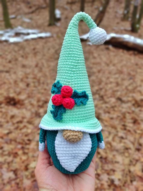 Christmas Gnome Crochet Gnome Amigurumi Pattern Gnome Santa - Etsy