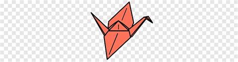 Red Origami Crane, origami, png | PNGEgg