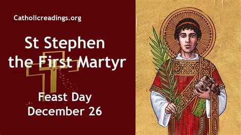 St Stephen, First Martyr - Feast Day - December 26 2023 - Catholic Saint of the Day