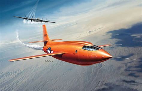 Bell X-1 'Glamorous Glennis' First SuperSonic Flight 14th Oct. 1947