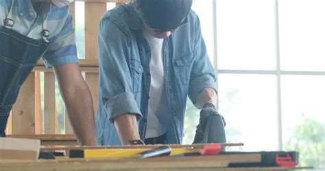 Professional Carpenter Training Newbie Student Stock Footage Video (100% Royalty-free ...