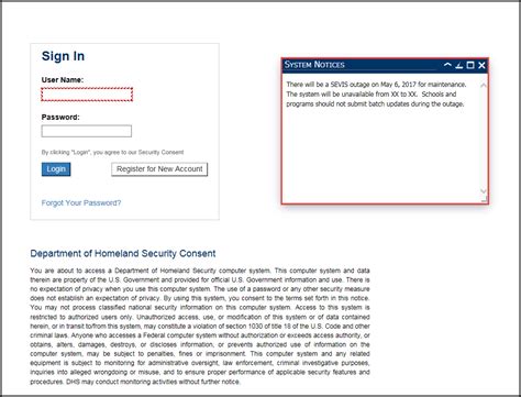 Log In and Out of SEVIS | Study in the States