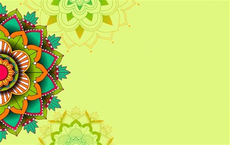 Free Vector | Background template with mandala pattern design