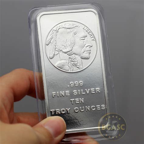 Buy 10 oz Silver Bars SilverTowne Buffalo .999 Fine Bullion Ingot - 10 oz Silver Bars | Buy Gold ...