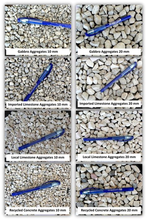 Type of coarse aggregates used in this study. | Download Scientific Diagram