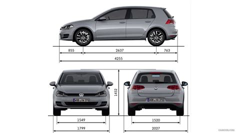 Volkswagen Golf | 2013MY 7 (vii) Exterior Dimensions