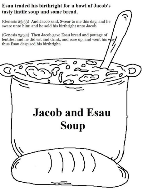 Free Coloring Pages, Jacob And Esau - Coloring Home