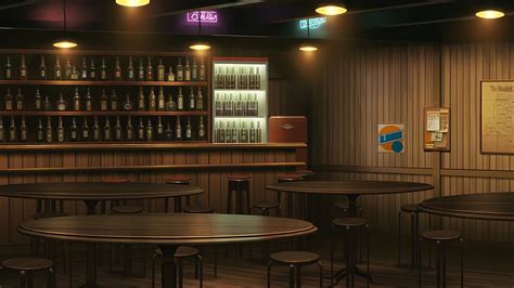 Tavern Wallpaper With Benches - MAXIPX