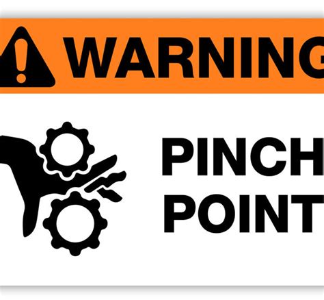 Warning - Pinch Point Label - PHS Safety