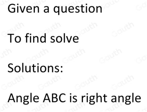 Solved: What type of angle is angle ABC? [geometry]