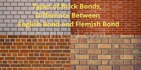 Brick Bond - Types of Brick Bond|9 - Difference Between English Bond and Flemish Bond - Civil Lead