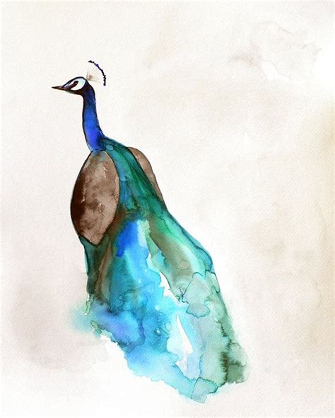 Watercolor Painting - Peacock Art - Bird Painting - 5 X 7 Giclee Print ...