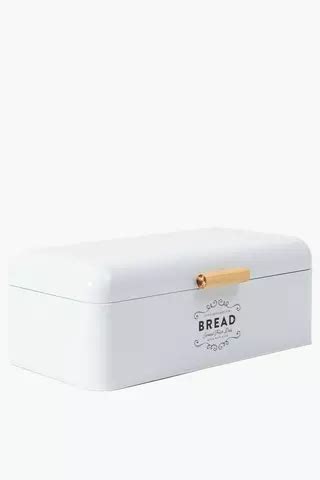 Metal And Wood Bread Bin