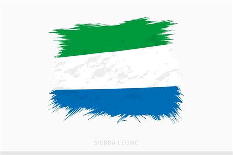 Grunge flag of Sierra Leone, vector abstract grunge brushed flag of Sierra Leone. 21055499 ...