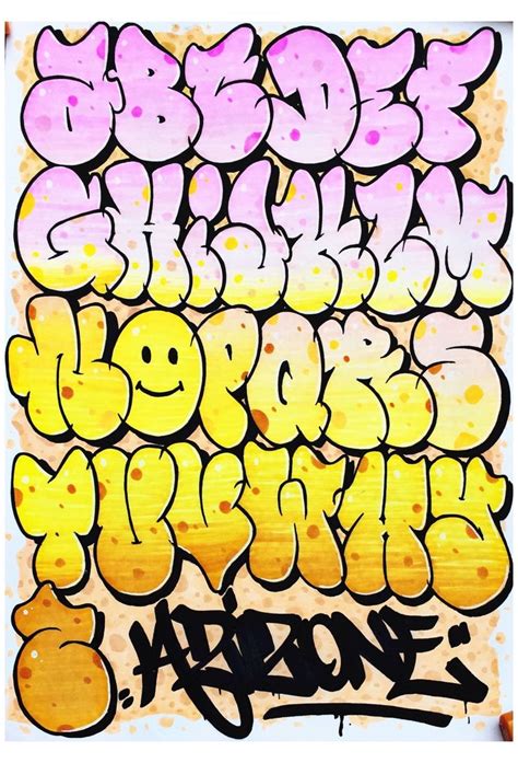 #throw #up #graffiti Alphabet throw up by Aizoner | Graffiti lettering, Graffiti lettering ...