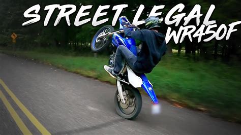 I made my WR450F Street Legal! - YouTube