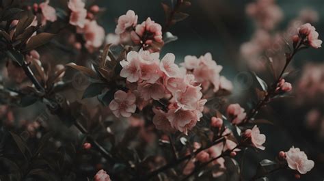 This Image Is Of Pink Flowers That Are On A Tree Background, Aesthetic Picture Simple, Aesthetic ...