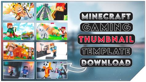 Minecraft Gaming Thumbnail Template Download