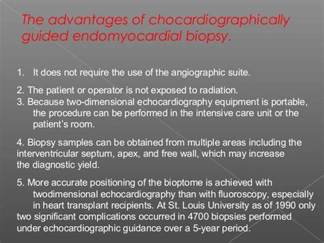 Endomyocardial Biopsy