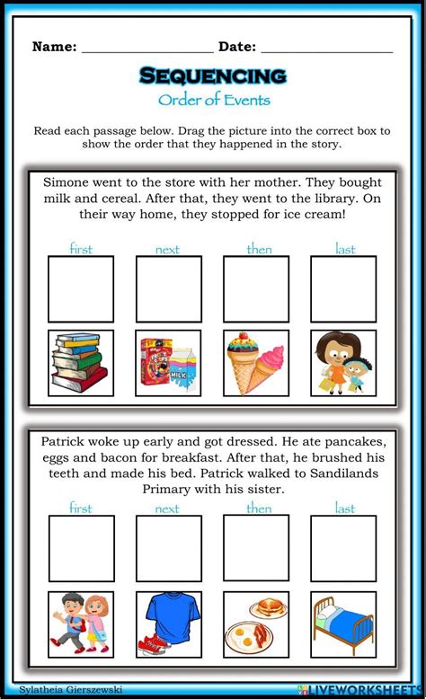 Free sequence of events worksheet for 1st grade, Download Free sequence of events worksheet for ...