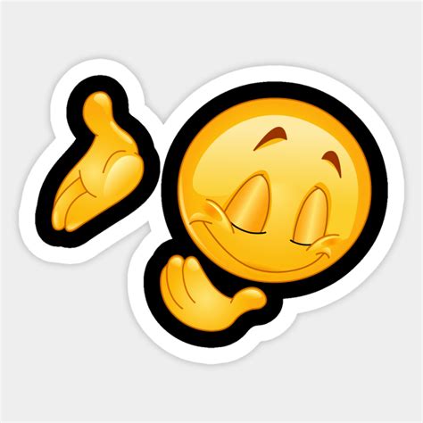 Bowing Down Emoji Emoticon - Emoji - Sticker | TeePublic