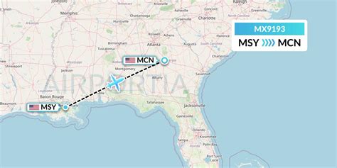 MX9193 Flight Status Breeze Airways: New Orleans to Macon (MXY9193)