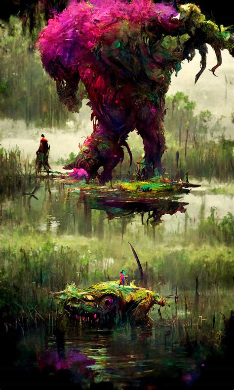 Swamp creatures by RasrGallery on DeviantArt