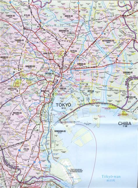 Detailed Map of Tokyo - Free Printable Maps