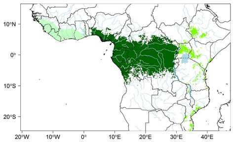 African Tropical Rainforest Map