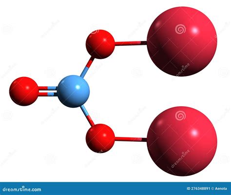 3D Image of Sodium Carbonate Skeletal Formula Stock Illustration ...