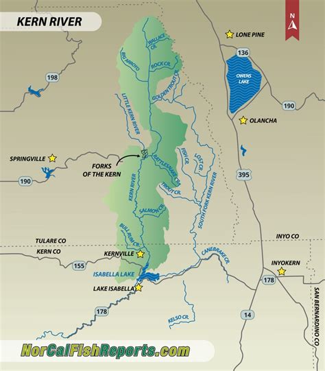 Kern River - Fish Reports & Map