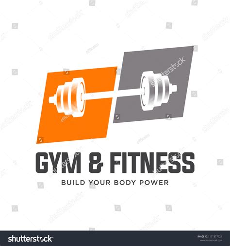 Barbell Logo Vector Design Template Logo Stock Vector (Royalty Free ...