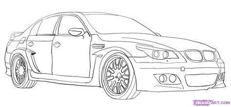 draw a bmw m5 - Clip Art Library