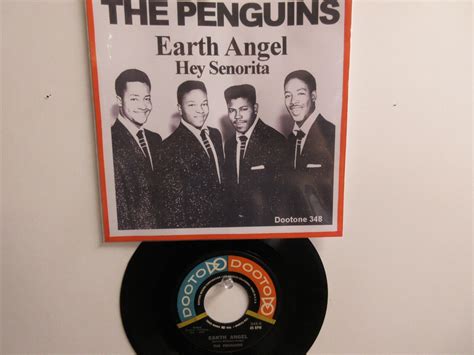 💥 ' THE PENGUINS ' HIT 45 + PICTURE [ EARTH ANGEL ] 1954 ! 💥 | eBay