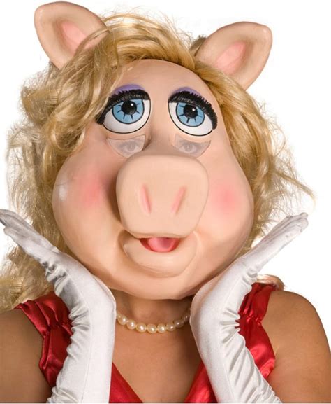 Rubie's Costume Co Women's The Muppets Adult Miss Piggy Overhead Latex Mask, Yellow, One Size ...