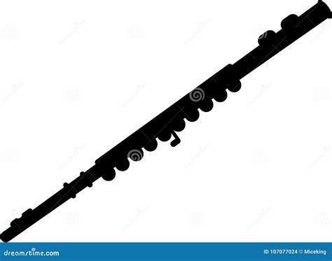 Transverse flute music stock vector. Illustration of german - 107077024