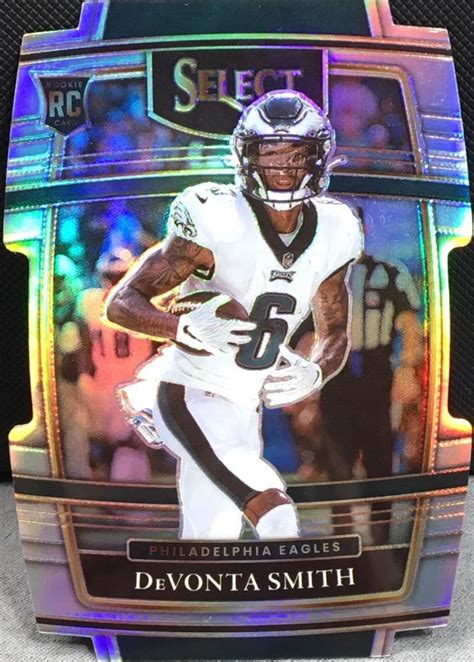 Devonta Smith Rookie Card 2021 NFL Panini Silver Holo Philadelphia ...