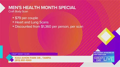 Craft Body Scan: Men's Health Month Special | wtsp.com