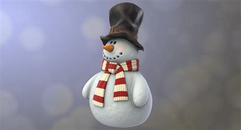 Realistic snowman pbr model - TurboSquid 1230380