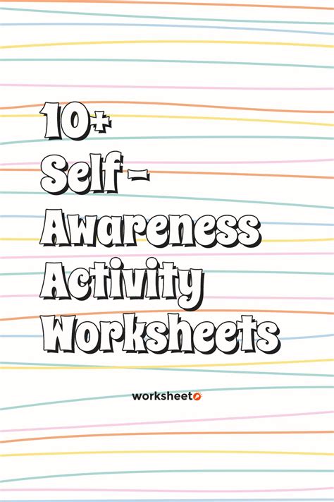 Self Awareness Worksheets