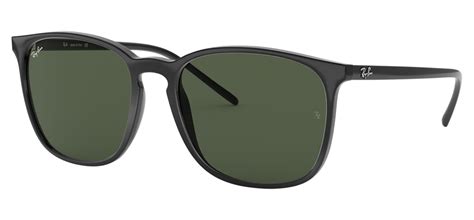 Ray-Ban RB4387 Sunglasses - Black / Green - Tortoise+Black