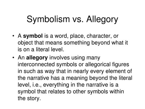 PPT - Symbolism and Allegory PowerPoint Presentation, free download - ID:2083321