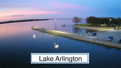 Beautiful & Relaxing Lake Arlington sunset! 4k aerial drone - Short ...