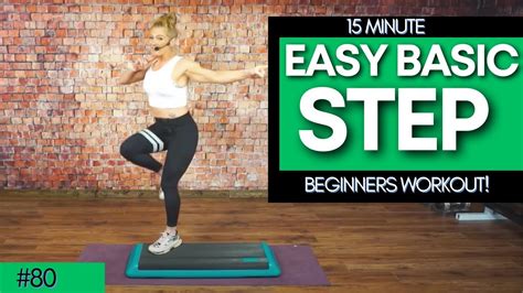 15 Minute Simple Low Impact Step Aerobics Routine For Beginners! 125 ...