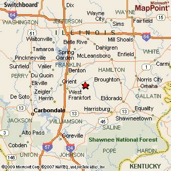 Thompsonville, Illinois Area Map & More