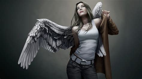 Beautiful Angel Girl Desktop Wallpaper | Free Download Beaut… | Flickr