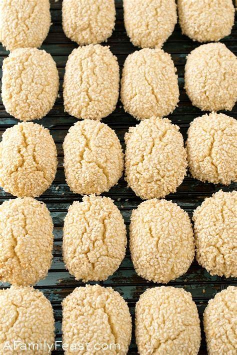 Italian Sesame Seed Cookies - A Family Feast®