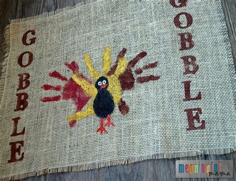 Handprint Turkey Placemats | Thanksgiving placemats, Thanksgiving ...